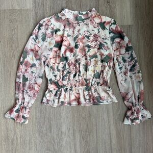 NWT Floral Long Sleeve Women's Blouse